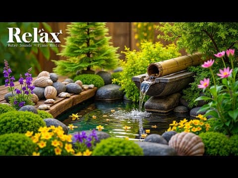 Healing Music with Gentle Water Sounds 🌿 Insomnia Relief, Calm Anxiety and Sleep Instantly