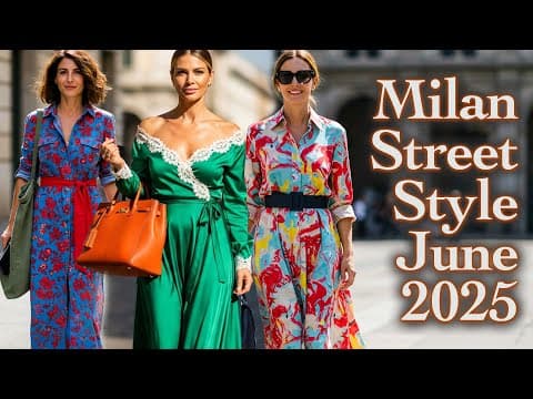 What People Are Wearing in Milan – June 2025 Street Style & Top Summer Fashion Trends. Fashion VLOG