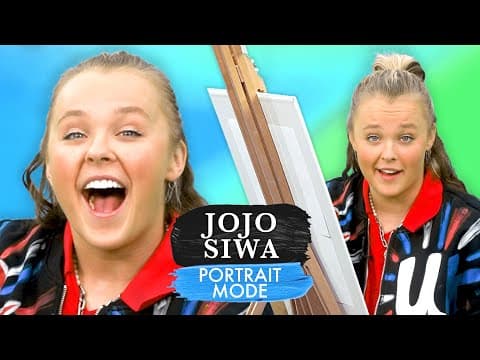 JoJo Siwa Paints A Portrait And Answers Questions About Chris Hughes & Her Career | Portrait Mode