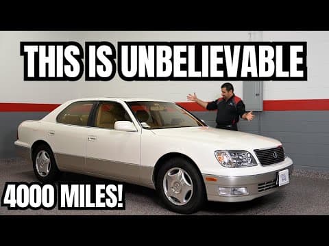 27 Year Old Lexus with 4000 Miles! They Don't Make Cars Like This Anymore!