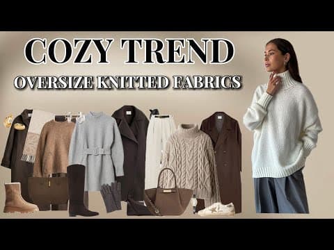 The Cozy Elegance Trend / How to Style Oversized Sweaters with Timeless Sophistication