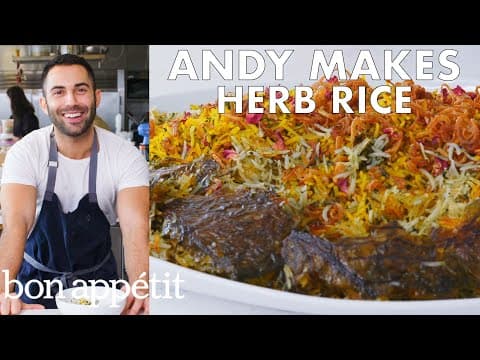 Andy Makes Herb Rice with Scallions and Saffron | From the Test Kitchen | Bon Appétit