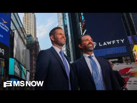 "GRIFTING NEPO-BABIES": The next generation of Trump grifters