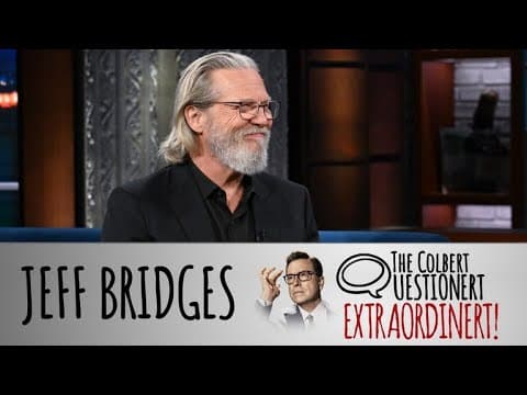 Jeff Bridges Takes The Colbert Questionert
