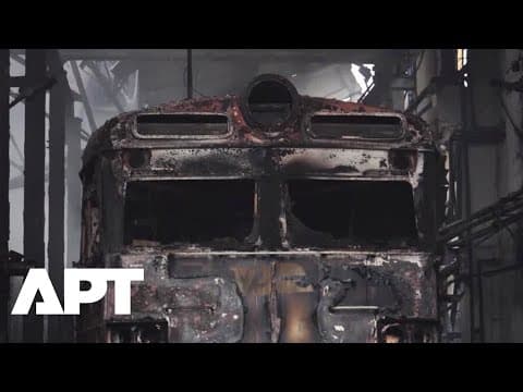 Russia Strikes Ukraine's Railway Hub: Drone & Missile Attack Destroys Kyiv Depot | APT