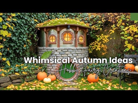 Unbelievable DIYs! š Turn Trash Into a Whimsical Fairy & Hobbit Garden This Autumn