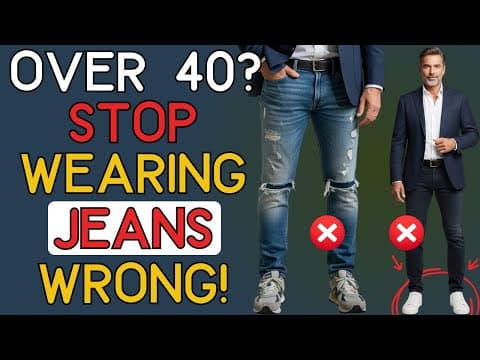 Over 40 & Looking for the PERFECT JEANS? Here’s Your DENIM GUIDE | 40+ Men's Fashion