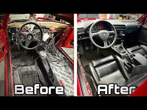 I COMPLETELY TRANSFORMED my S54 E30 M3 Interior!