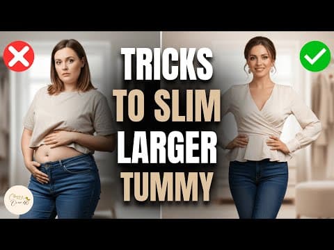 5 Clothing Tricks That Instantly Slim a Large Tummy Women Over 40!