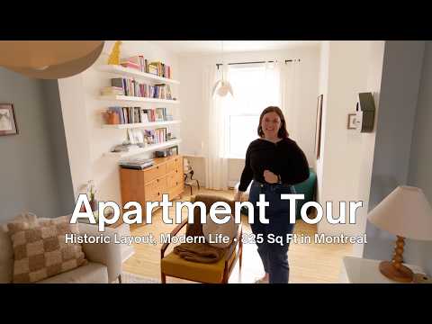 Touring a 100-Year-Old Apartment with a Unique Layout in Montreal, 825sqft/77sqm