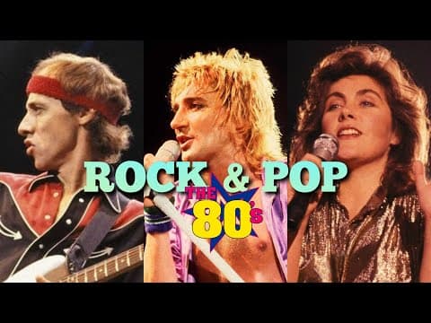 ⭐Best of Pop & Rock 80s⭐(Billy Idol, Toto, A-ha, Stevie Wonder, Dire Straits, Men At Work