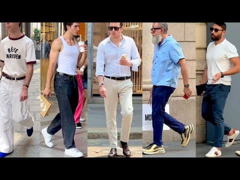 Summer Men´s Fashion in Milan. Perfect Looks Every Man Needs.