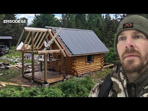Porch ROOF, Chimney Repair, 100-Acres Update |EP65| Log Cabin Build on Off-Grid Homestead