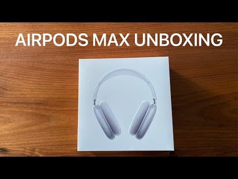 Apple AirPods Max (Silver) Unboxing featuring cat and bagel
