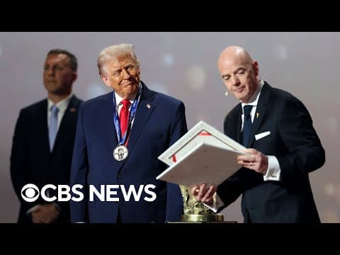 Trump speaks after being awarded inaugural FIFA Peace Prize