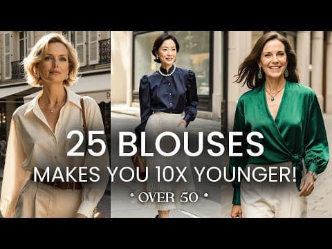 25 Blouses That Will Make You Look 10 Years YOUNGER Perfect For Women Over 50