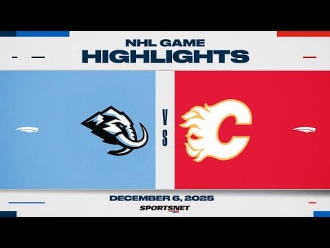 NHL Highlights | Mammoth vs. Flames - December 6, 2025