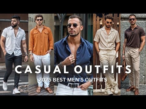 Latest Casual Outfit Ideas For Men | Men's Fashion 2025 | Summer Outfit Ideas For Men