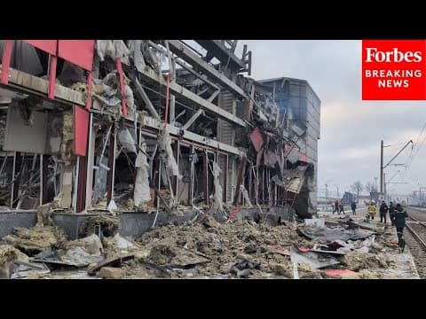 RAW FOOTAGE: Ukraine Left Reeling After Massive Drone Strikes From Russia Destroy Parts Of Kyiv