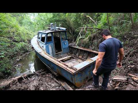 Man Finds Abandoned Boat and Renovates it Back to New | Start to Finish by @Nasatchannel