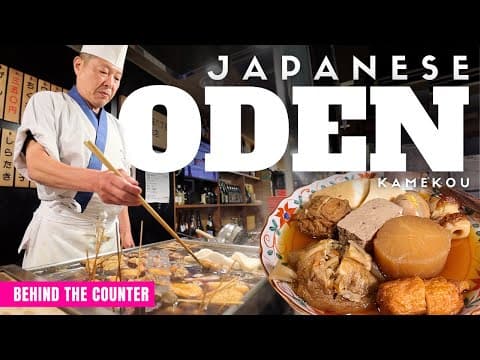 Behind the Counter at a Local Japanese Oden Restaurant
