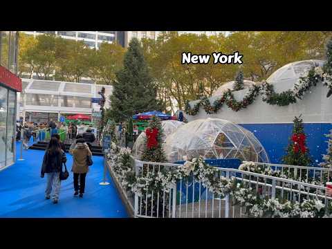 Christmas In New York City Bryant Park Holiday Market