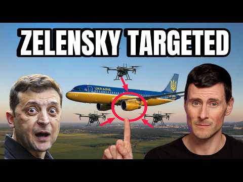 MILITARY Drones CHASE Zelensky's Jet in Dublin Ambush