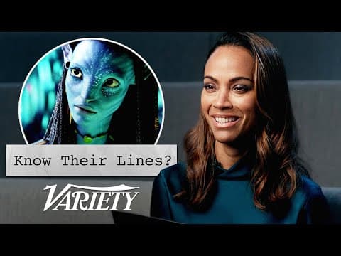 Does Zoe Saldaña Know Lines From Her Biggest Movies?