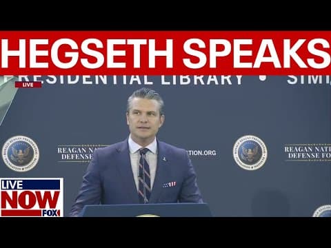 Hegseth delivers keynote address at Reagan National Forum