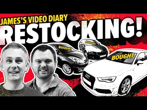 We're BUYING used cars once again! James' Video Diary | AI Car Dealership Project Ep.33