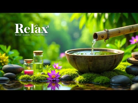 Healing Music with Gentle Water Sounds 🌿 Inner Peace & Stress Reduction
