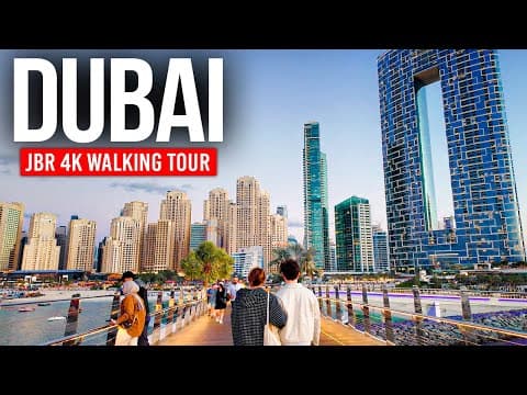DUBAI, UAE 🇦🇪 JBR Evening Magic – Dubai’s Luxury Coast | 4K Walking Tour