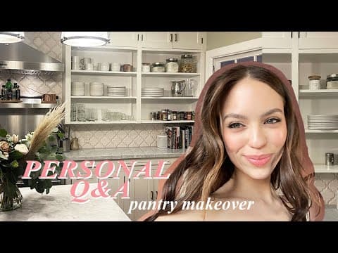 personal Q&A, growing up, + kitchen pantry makeover!