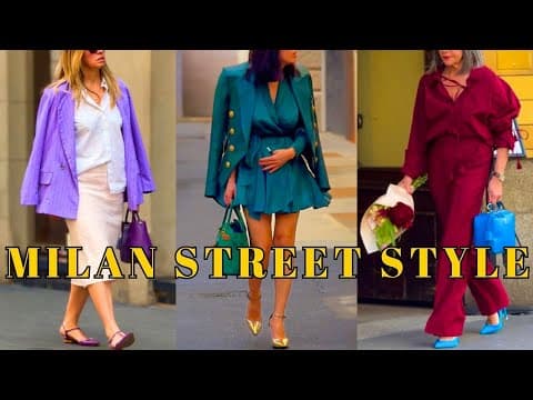 Milan Street Style | Bold, Elegant & Colorful Looks for Spring Summer 2025