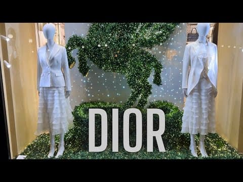 Milan Luxury Shopping 2025 | Dior, Gucci, Prada & Stunning Window Displays in the Fashion Capital