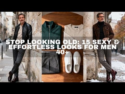 Stop Looking Old: 15 Sexy & Effortless Looks for Men 40+