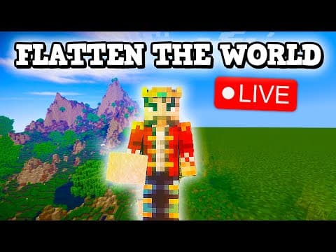 FASTEST Way to FLATTEN a MINECRAFT WORLD in Multiplayer!