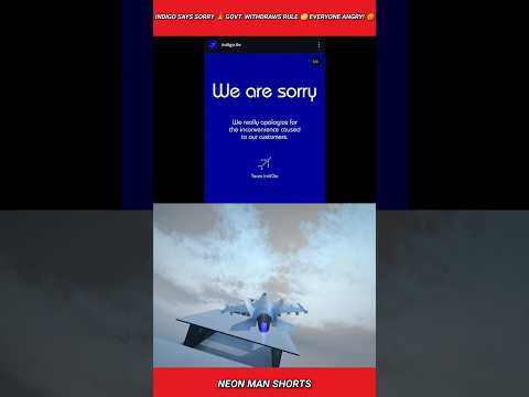 Indigo says Sorry ๐ Govt. Withdraws rule ๐ณ Everyone Angry! ๐ก #shorts