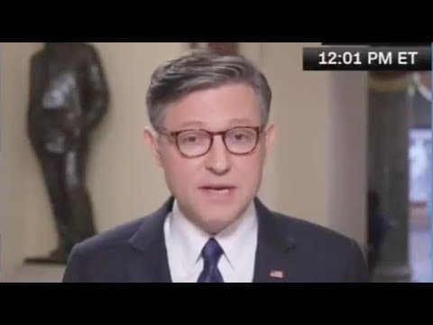 Mike Johnson descends into PUBLIC PANIC as walls close in