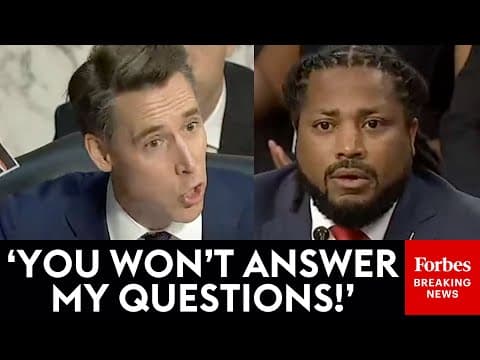 BREAKING NEWS: All Hell Breaks Loose As Hawley Ruthlessly Confronts Ex-Biden Advisor Over Report