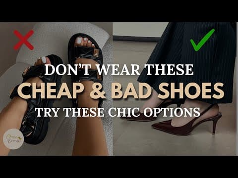 8 Shoes That Instantly Kill Elegance - Alternatives Mentioned