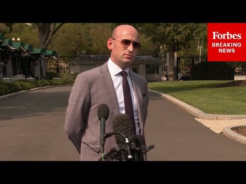 JUST IN: Stephen Miller Speaks To Reporters After Disappointing August Jobs Report