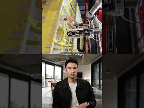 Amazon’s new robot has a sense of touch 👈 #trendingshorts #robotics #ai #amazon #tech #warehouse