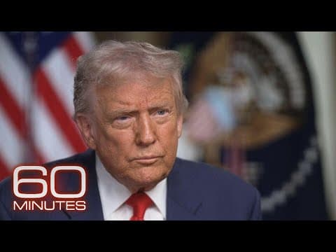 President Donald Trump: The 2025 60 Minutes Interview