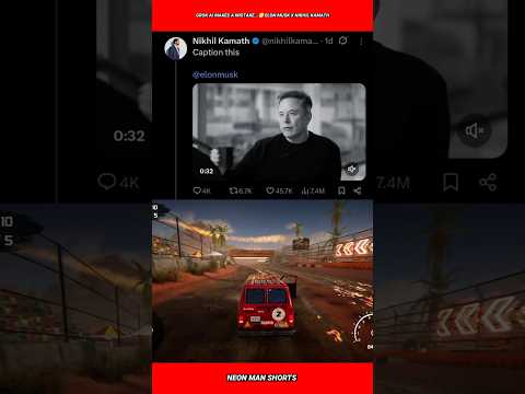 Grok AI makes a Mistake...😬 Elon Musk X Nikhil Kamath #shorts