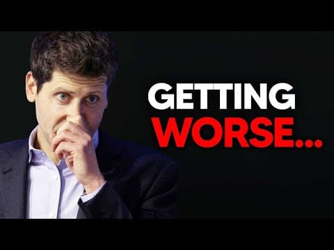 OpenAIs Problems Are Getting Worse....