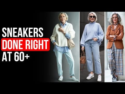 How To Wear SNEAKERS at 60+ And Still Look AMAZING!