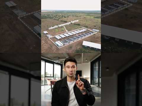 A telescope farm in Texas allows people to remotely capture the night sky 🔭 #trendingshorts #tech