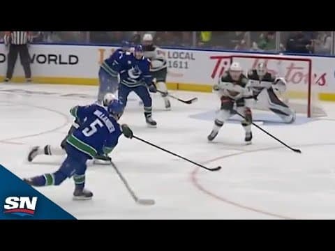 Canucks’ Willander Picks Top Corner For First Career NHL Goal