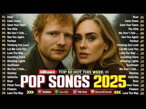 Ed Sheeran, Rihanna, Selena Gomez, Bruno Mars, Maroon 5, Zayn, Adele, Dua Lipa 💎 Billboard Hot 100